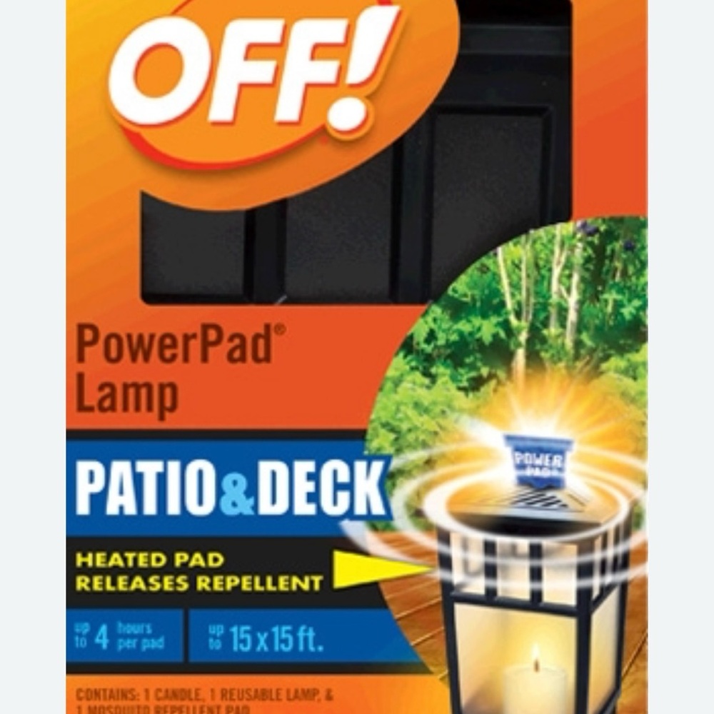 OFF!   brand ; power pad lantern ; new inbox ;  never opened ( 1 pad 1 candle )
